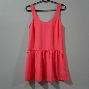 Silence and Noise Neon Pink Tunic Tank Top XS